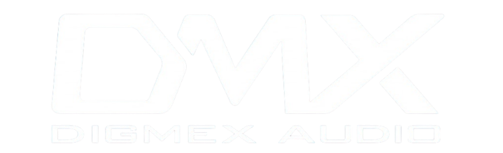 DMX AUDIO LOGO white